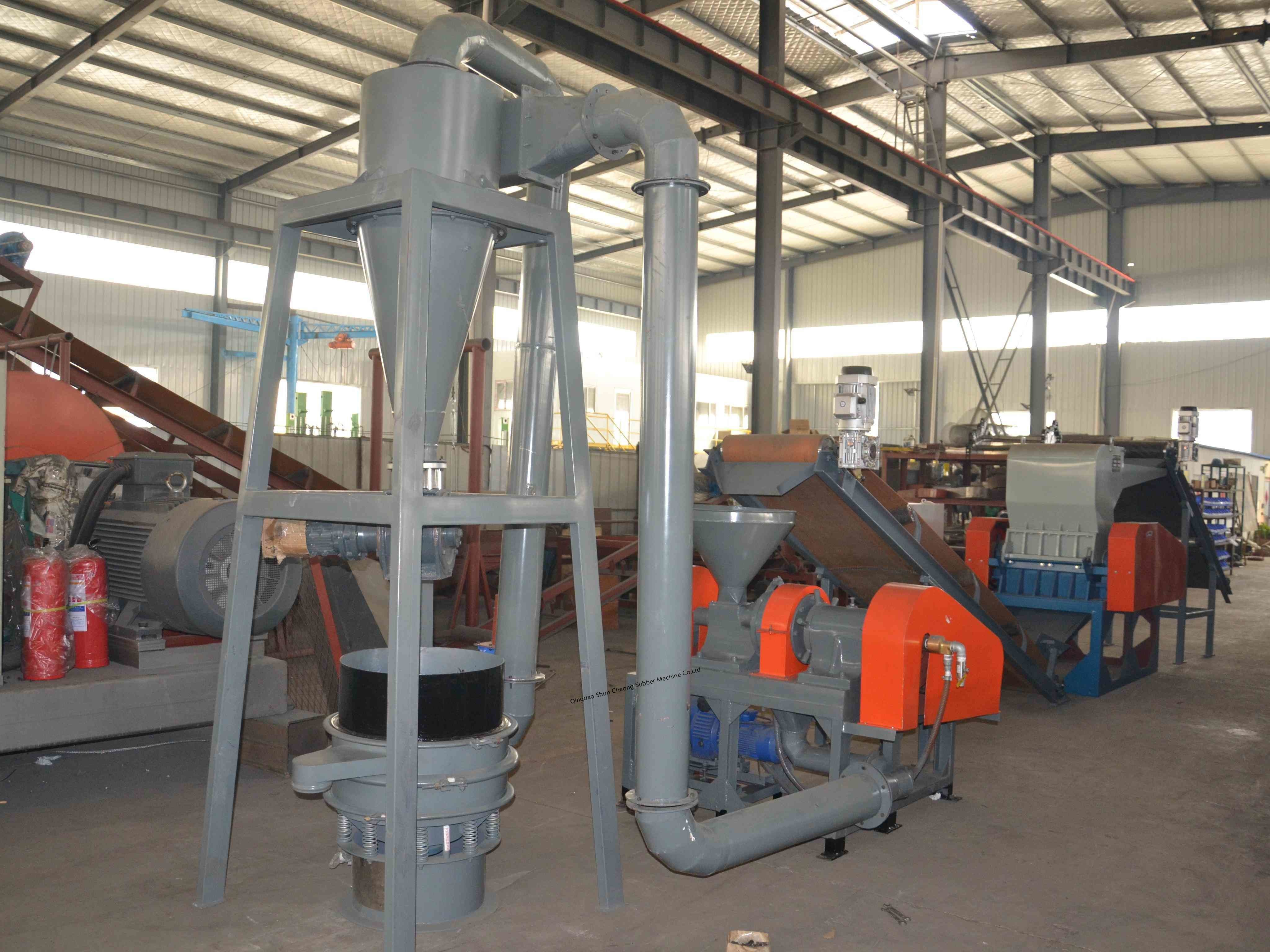 With Optical Sorting Systems Waste Tire Recycling Machine Line Customization
