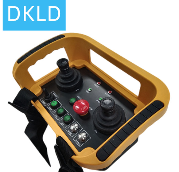 Wired industrial remote control for wheel group control of truck loading aircraft