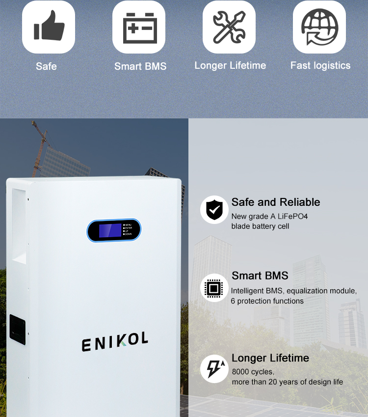 IP55 Home Energy Storage Battery Lifepo4 100Ah 200Ah 48 Volt Solar Battery