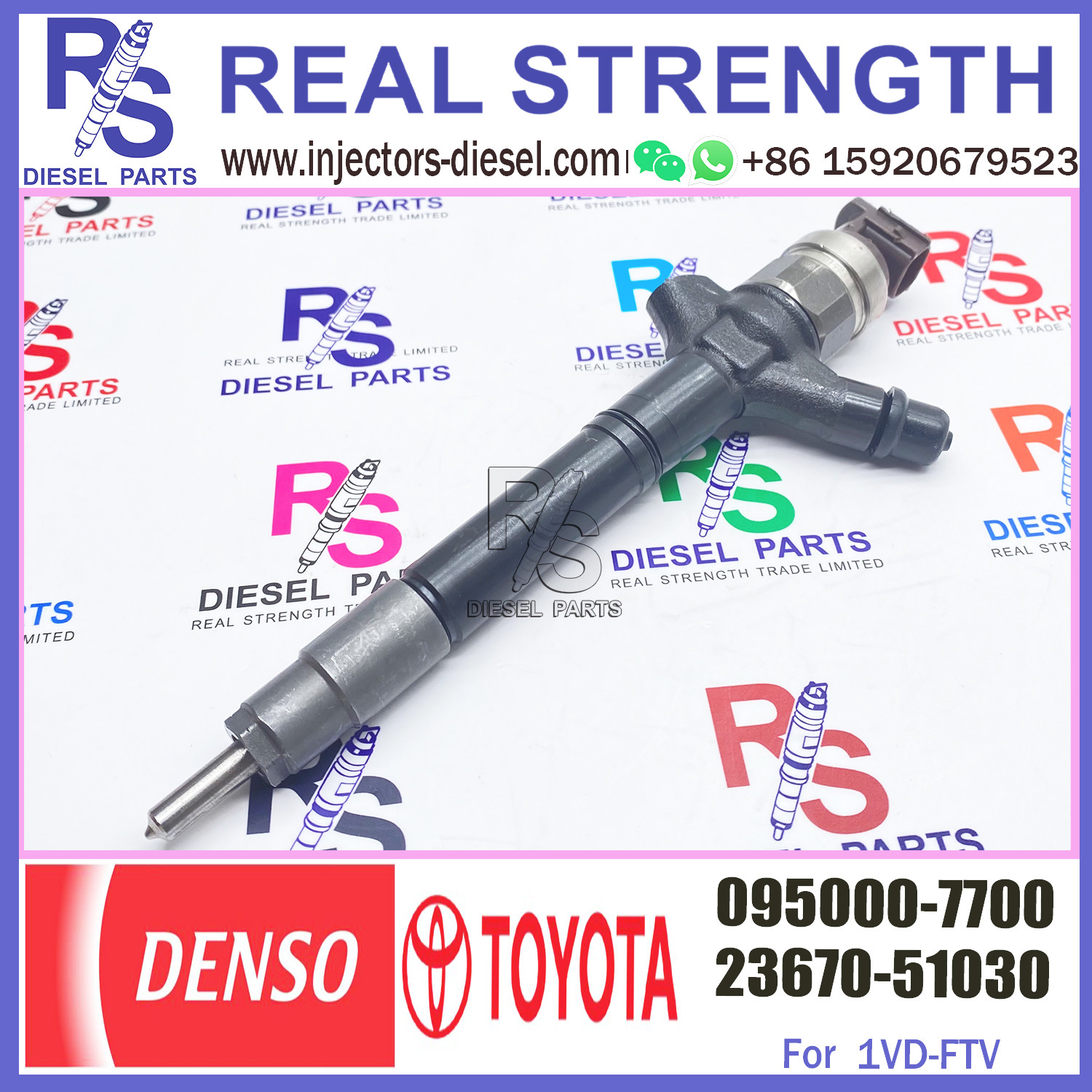 injector nozzle 23670-59035 23670-51020 095000-6730 inyector for Toyota 1VD-FTV common rail injector 095000-7700