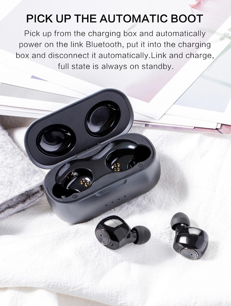 Noise Cancelling Waterproof Bluetooth True Stereo Wireless Earphone Earbuds