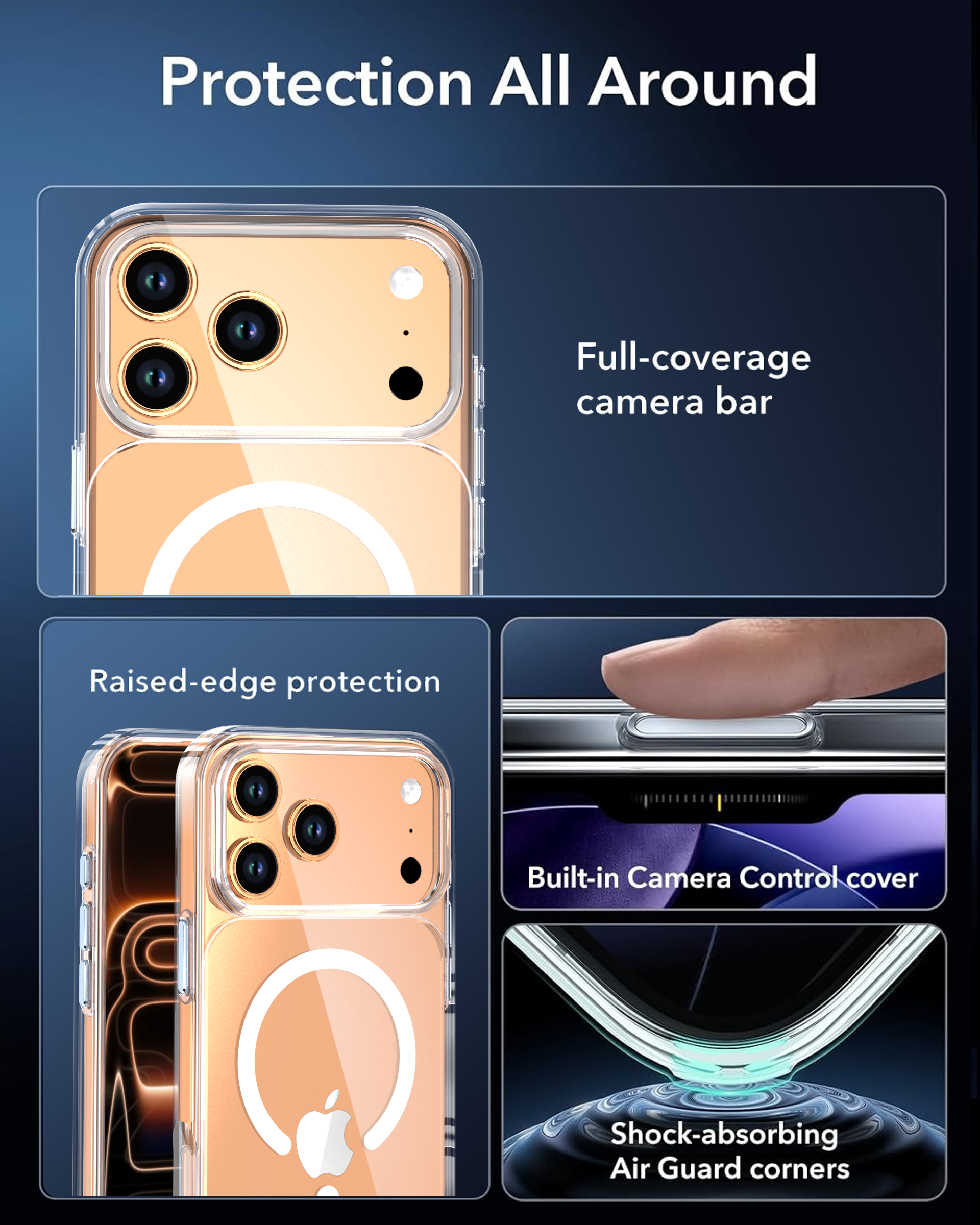 Customizable MagSafe Phone Case with Replaceable Back Panel