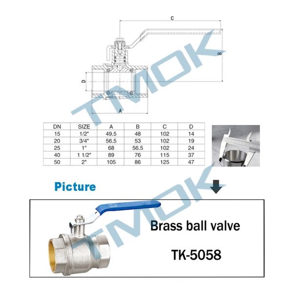 15mm Threaded Brass Ball Valves