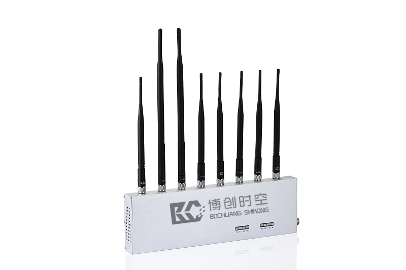 Desktop 8-way 2g.3g.4g mobile phone signal shield 12W WiFi Wireless Network Signal Jammer