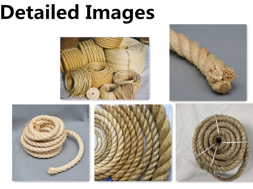 Long Durable Manila Twisted Rope Dia.4mm-60mm for Mooring Boat and More Length 0-1000m