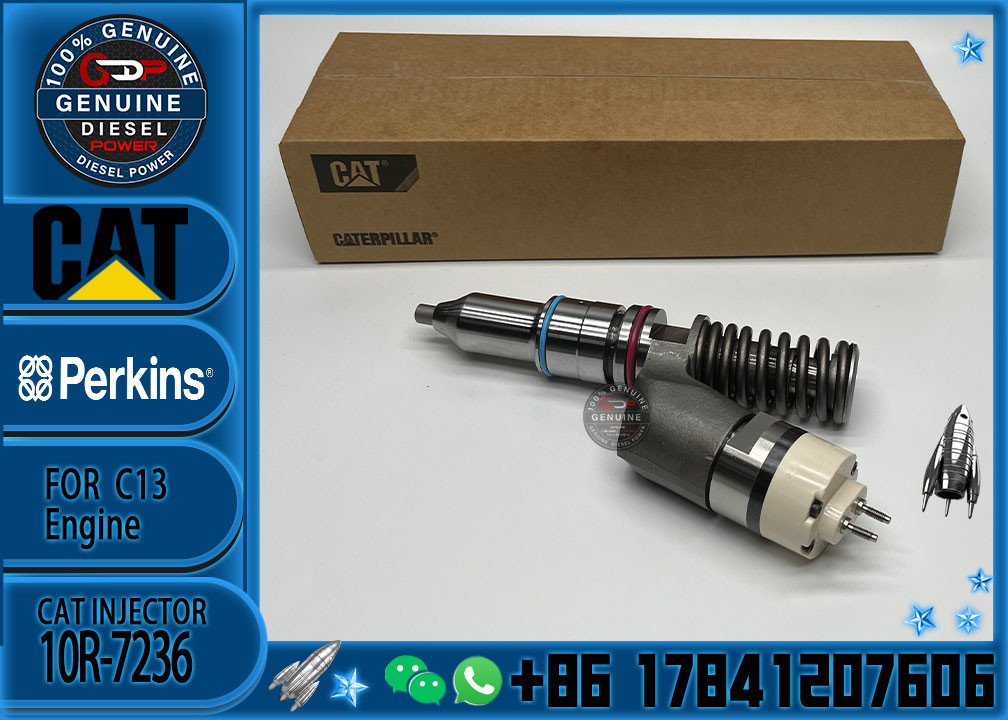 Diesel Fuel Common Rail Injector 2490705 10R7236 249-0705 10R-7236 For CAT C13 Excavator Engine