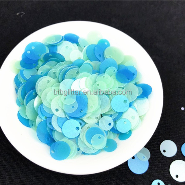 365 Colors 6mm 8mm 10mm MixesTop Hole Round Flat Loose Sequins for DIY Craft