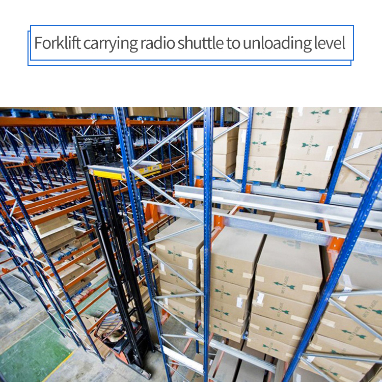 Automated Retrieval High Density Storage Radio Shuttle Pallet Rack for Warehouse Rack