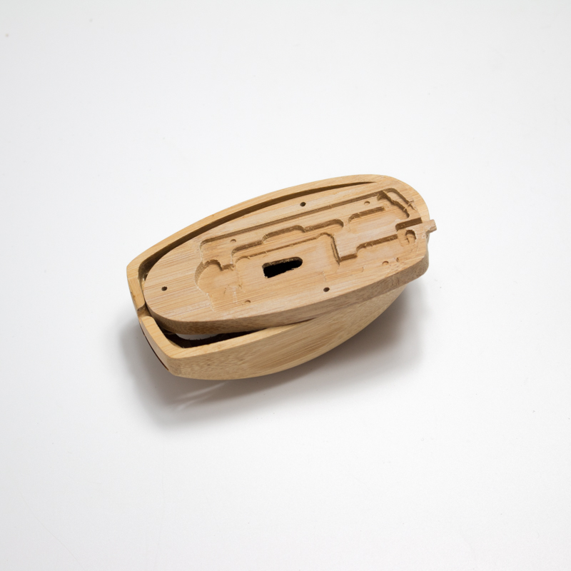 Bamboo Wireless Optical Mouse, Fashionable Natural Wooden Wood Mice with USB Receiver for PC, Laptop, Computer, Notebook, MacBoo