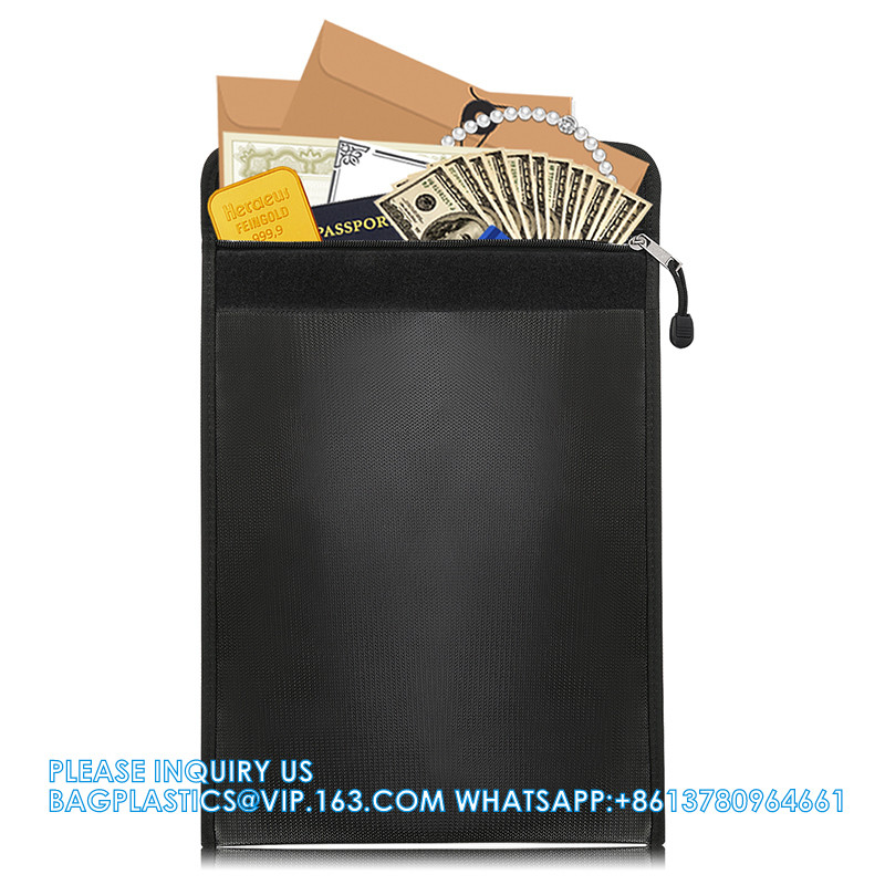 Fireproof Bag Document Waterproof File Bag Storage Bag 2100 Fahrenheit Fire Resistant Envelope Pouch For Money