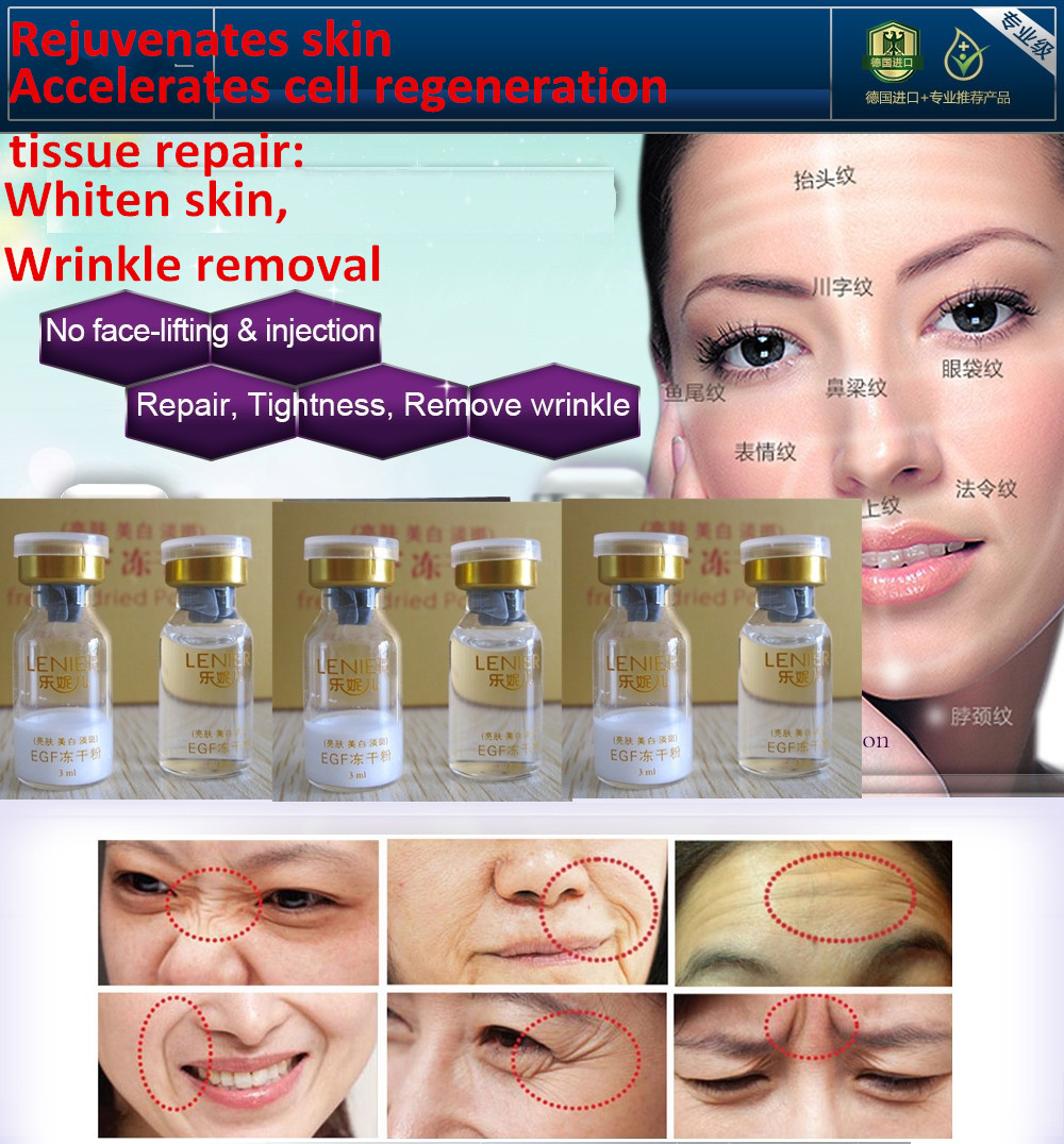 EGF Freeze-dried Powder Wrinkle Remover Anti Aging Face Care Cream herbal Facial Lift Firming Tighten Skin Whitening