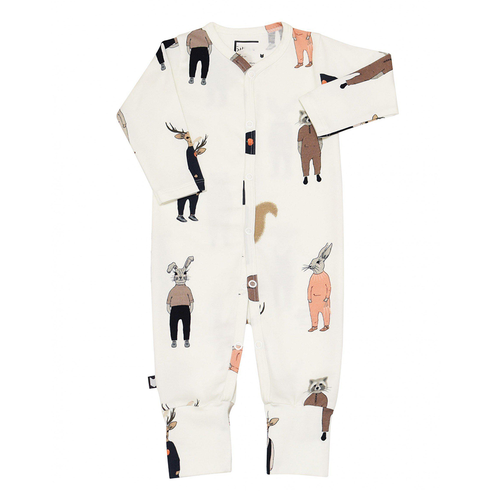 Custom Baby Rompers Bamboo Cotton Baby Clothes with Hood Baby printed clothing Sets Toddler Pajamas