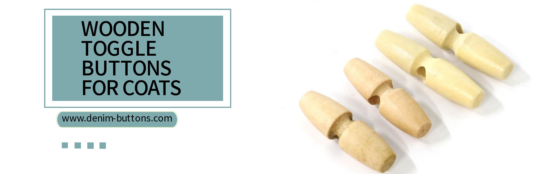 wooden toggle buttons for coats