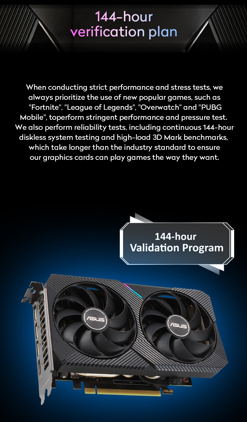 ASUS RTX 3060 Graphics Card 12gb Gddr6 PCI Express 4.0 Video Playback DUAL-RTX3060-012G