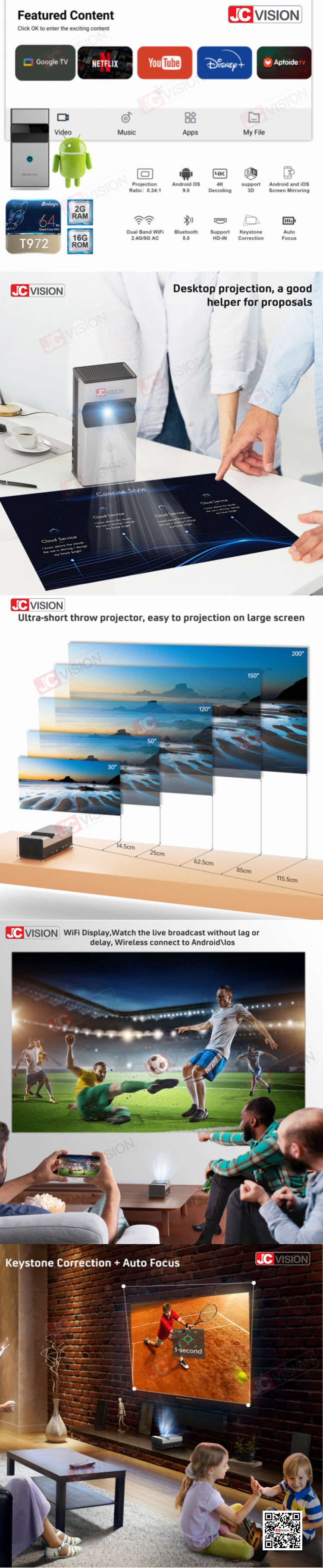 JCVision DLP Ultra Short Throw Projector 1080p Specs Adobe Acrobat Pro DC
