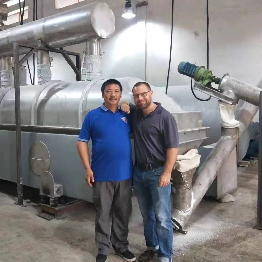 100-130kg/H Vibrating Fluidized Bed Dryer Dihydro Ammonia Fluid Bed Granulator