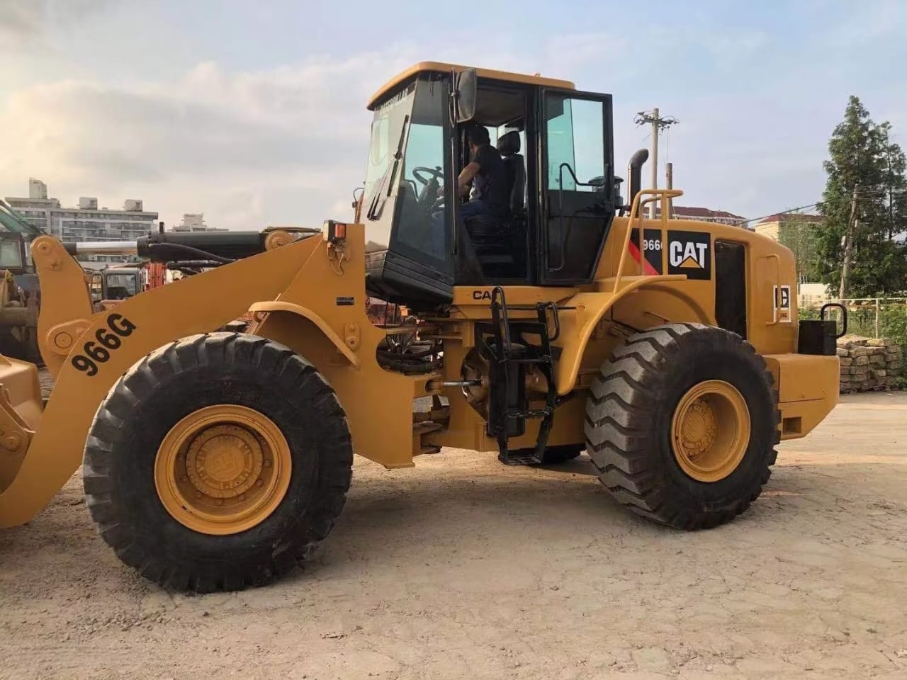 6 Ton Cat 966G Front End Used Caterpillar Wheel Loaders Good Condition Original Engine