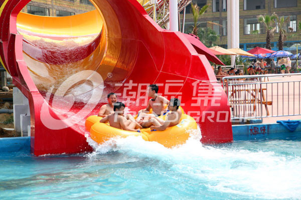 Fiberglass Commercial Adult Water Slide / Tornado Water Slides For Aqua Park