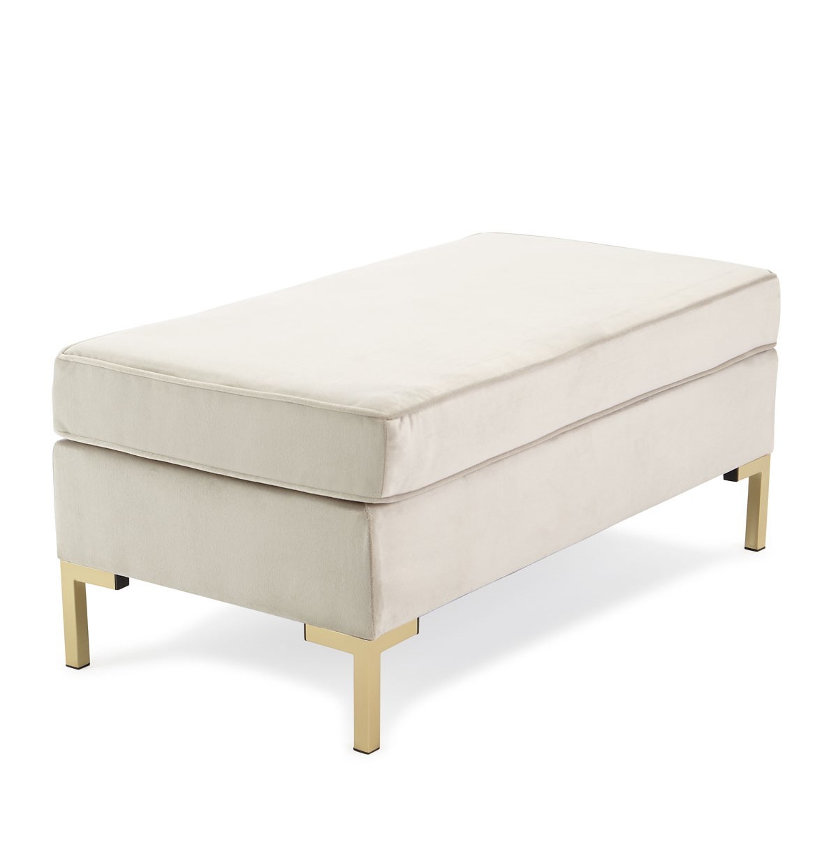 HOT sale stainless steel leg upholstery fabric classic bench for living room furniture