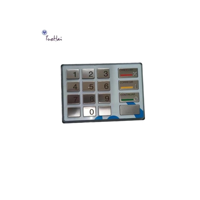 49216680764E 49-216680-764E atm part Diebold EPP5 BSC LGE ST STL Spanish Version Keyboard