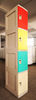 Corrosion Proof 4 Layer Red Coin Operated Lockers 2000 × 933 × 470 For Schools
