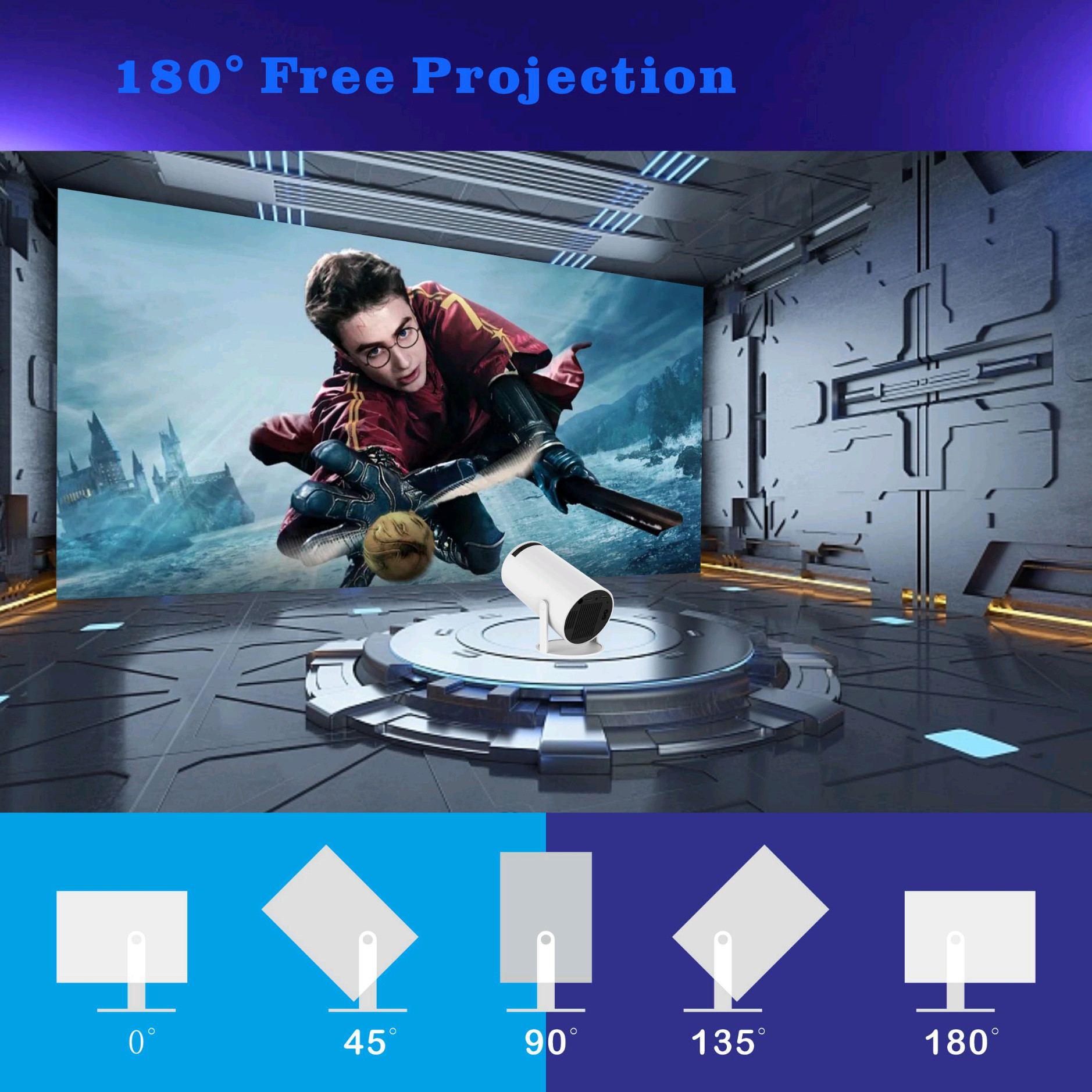 Interactive Gaming Projector System 1500 1 Contrast Ratio and 4K Resolution Supported