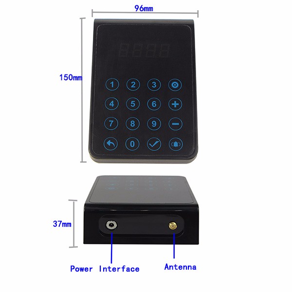 Dining Halls electronics New design restaurant vibration pager 1 keypad 15 pagers