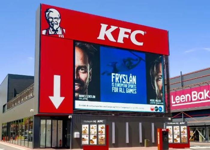 High Resolution P4 Advertising LED Die-Cast Aluminum Display , Advertising HD LED Display