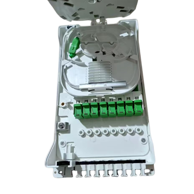 Optical Termination with 1*8 Splitter Fiber Optic Distribution Box in 235*125*50 Size