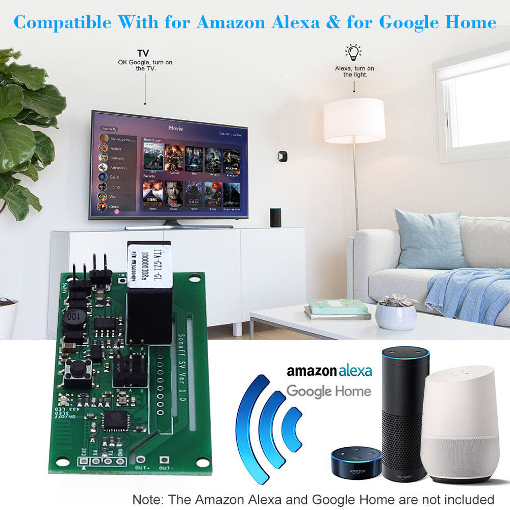 Sonoff Smart Home SV Safe Voltage WiFi Wireless Switch Module