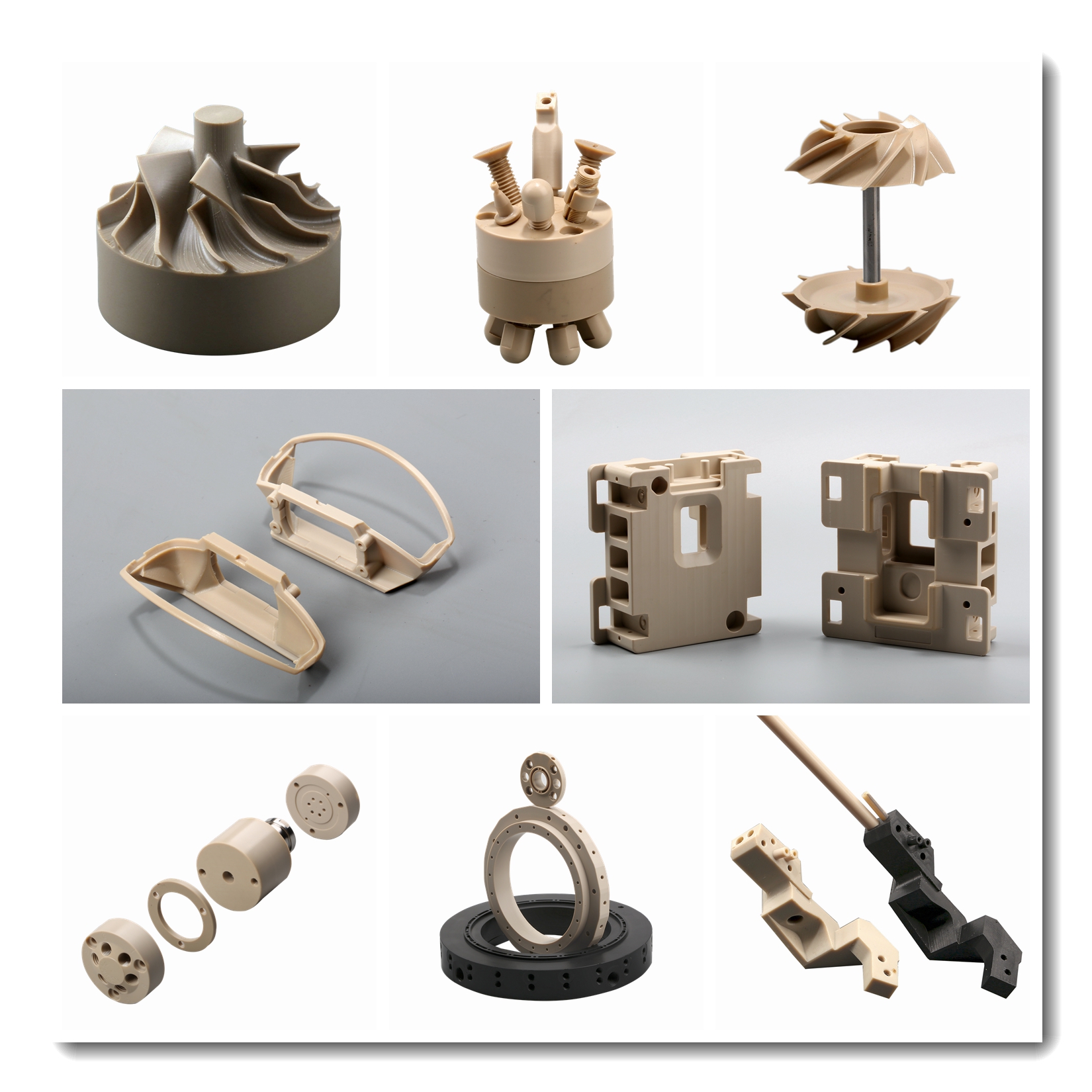 High Precision Cnc Turning Parts , PCTFE Cnc Machining Lightweight Small Size