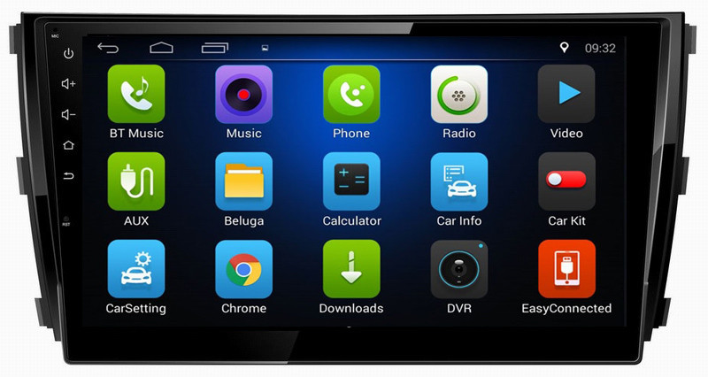 Ouchuangbo car gps head unit media system android 8.1 for Zotye T600 support USB SWC AUX wifi 2+32