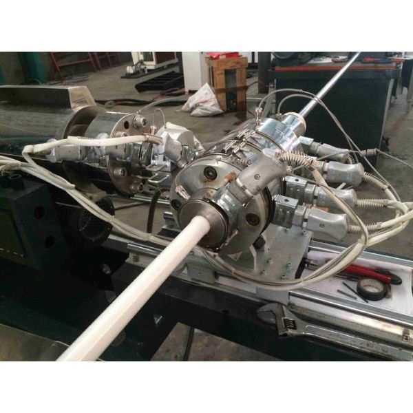 Warehouse logistics ABS PP lean pipe machine for coating plastic on steel pipe