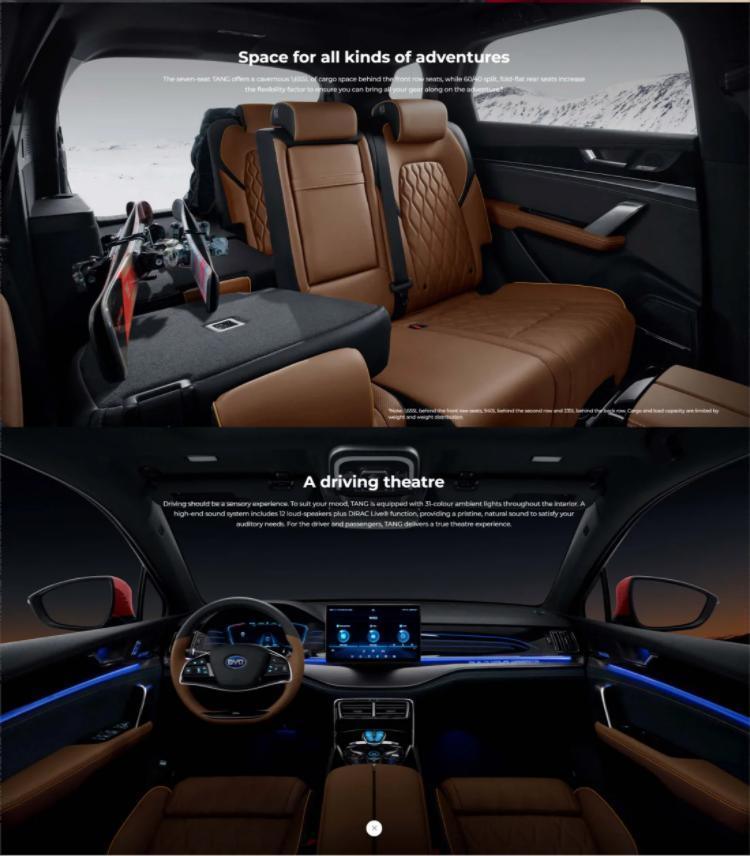 2024 Brand New Byd Tang EV 635 Electric Car New Energy 4-Wheel Drive SUV High Quality Made in China