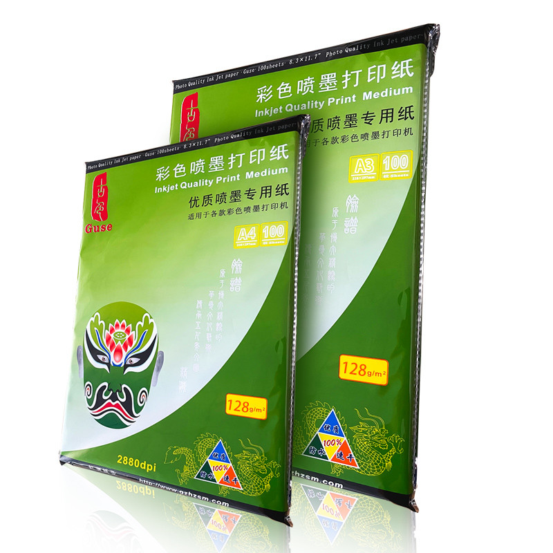 Wild format Single Side Matte Inkjet Photo Paper 108gsm 42 Inch 1.07M