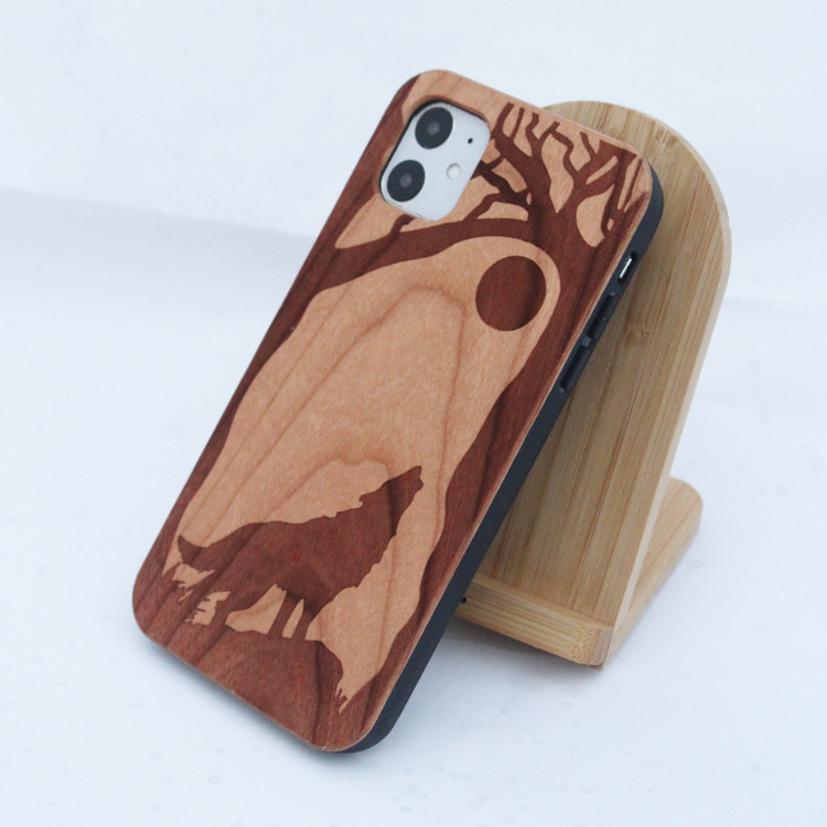 Eco-Friendly Bamboo Phone Case Cover for iPhone 12 Pro Max Protect Your Device in Style
