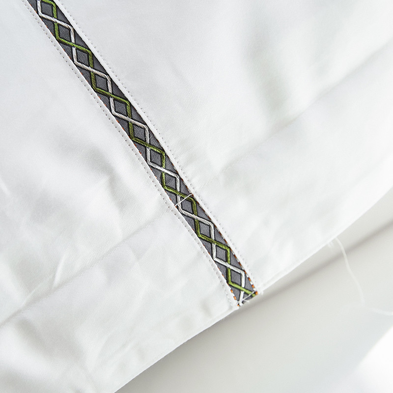 Luxury Hotel Bedding Sets Plain Dyed White Bed Linen Bedding Sets For Hotel