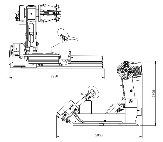 Heavy Duty Truck Tire Changer Truck Tire Changing Machine