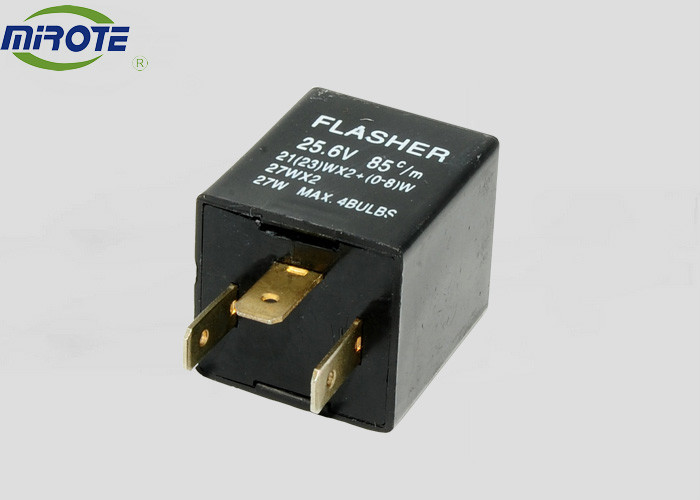 Black 3 Ways 27 Watt Electronic Led Flasher , Led Signal Light Flasher 12/24 Volt 36902A/36902B 81980-87502 166500-0110