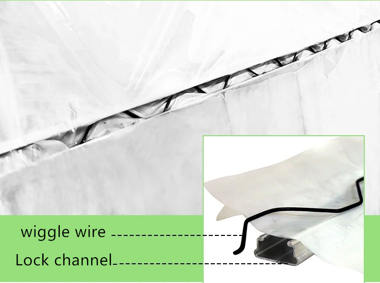 Greenhouse Film Lock Channel And Wiggle Wire Spring With Instruction Video