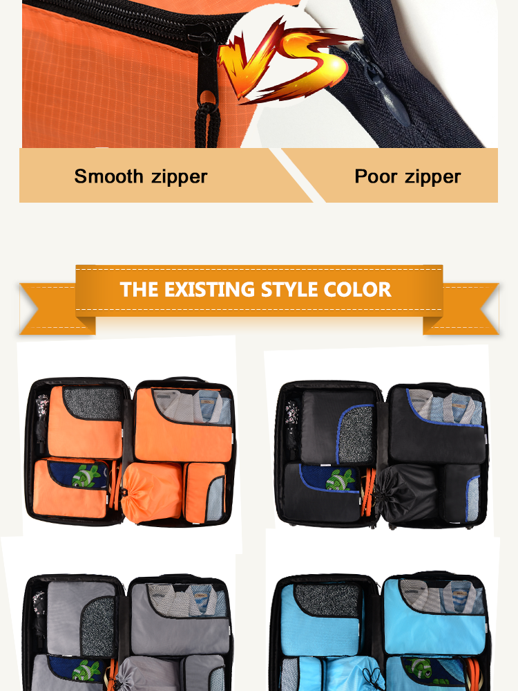BSCI SEDEX 4P audit Set of 4 Simple Travel packing cubes