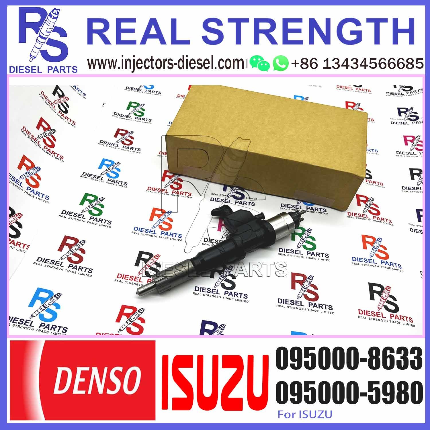 Diesel Injector Diesel Common Rail Injector 095000-8633 8-98139816-3 8981398163 Diesel Engine Parts 095000-8633