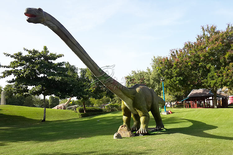 Amusement Park Remote Control Giant Animatronic Dinosaur For Green Park