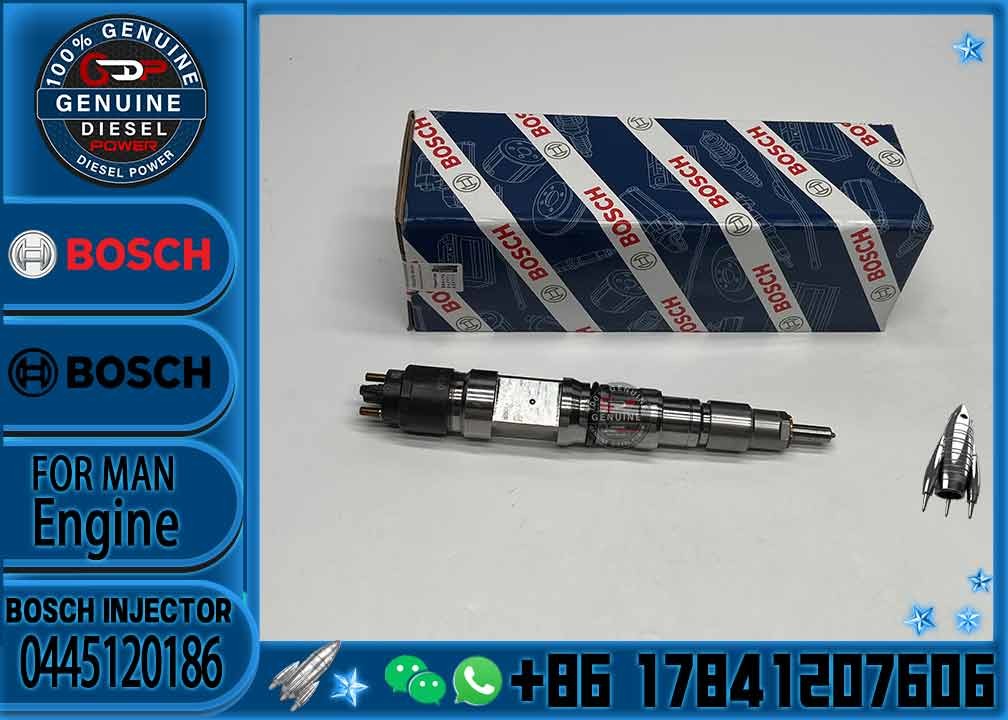 Common Rail Injector 0445120186 0445 120 186 Auto Fuel Injector 0 445 120 186 for Man