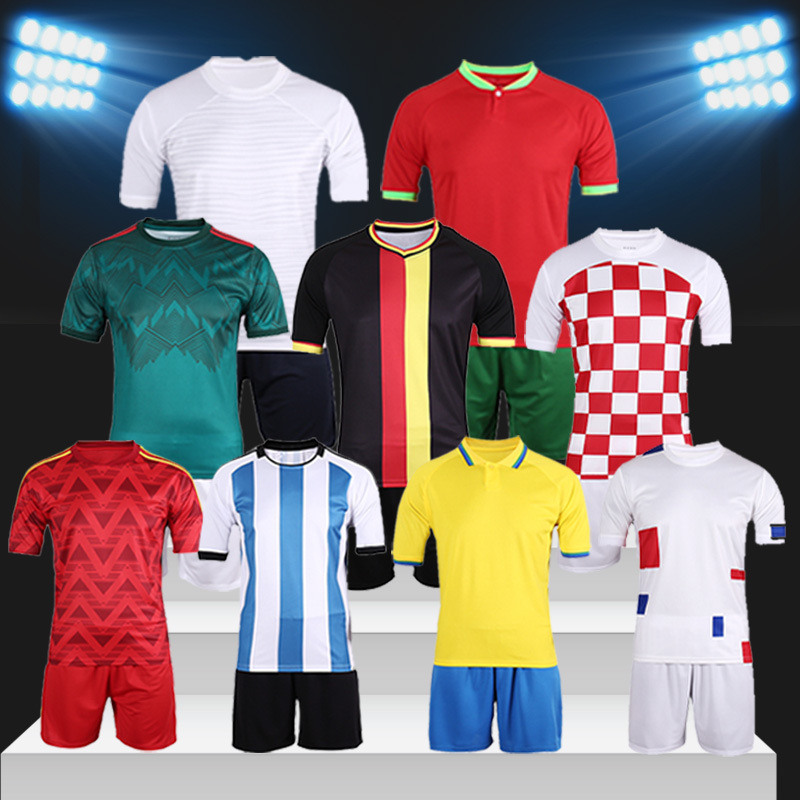 22 world cup home away soccer jersey Football ClubJersey Uniform customized logo club jersey 2022 player edition manchester utd