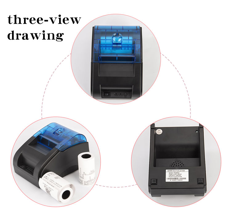 Thermal Line Printing POS80D 3 Inch 80 MM Pos Thermal Receipt Printer for Parking Lots
