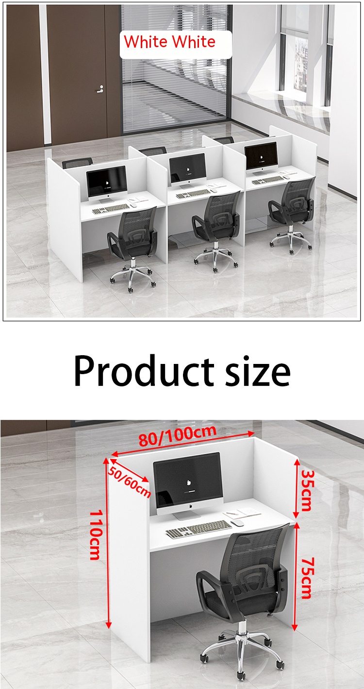 Modern Private Space Office Furniture Workstation with Extendable Desk and Chair Sets