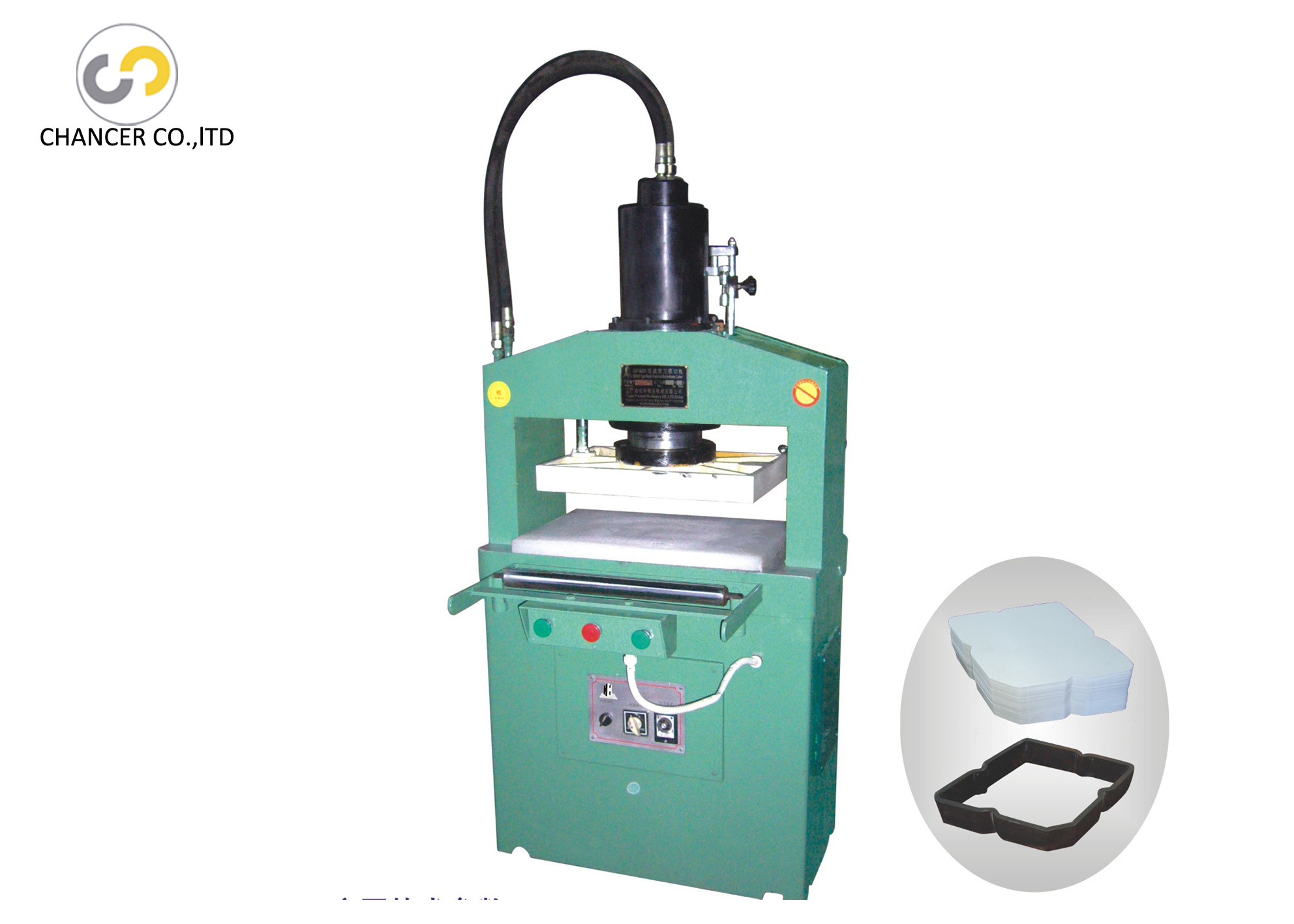 High quality hydraulic press flatbed paper envelope die cutting machine