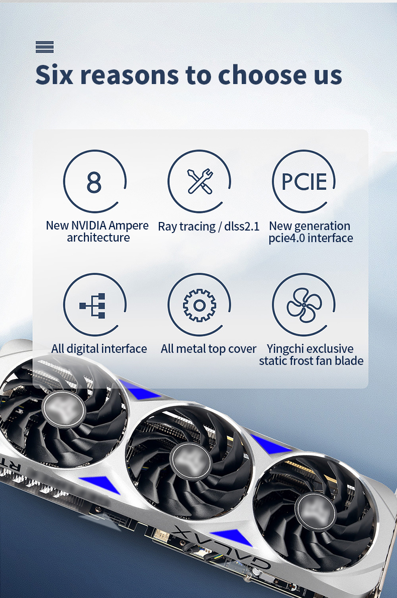 GTX 3060 TI PC Gaming Graphics Cards DirectX 12 12gb Gpu GDDR6 256 Bit