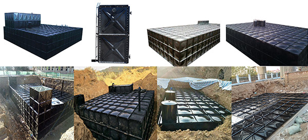 Rain Water Collection 100 Gallon Water Tank , Collapsible Square Water Tank